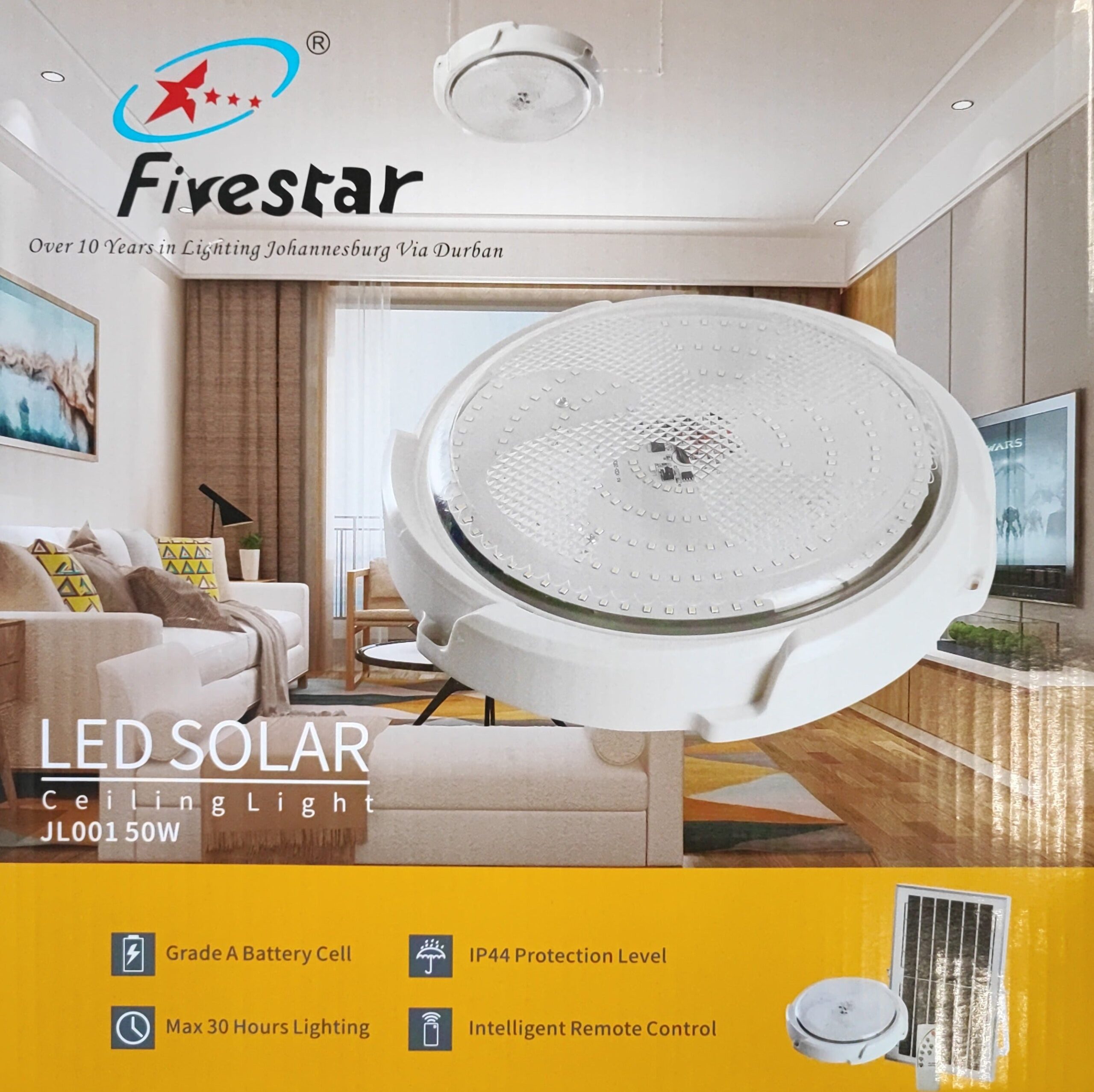 Fivestar 50W LED Solar Ceiling Light